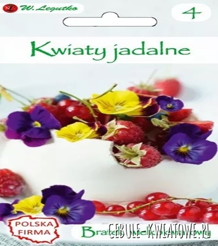 Kwiaty jadalne - Bratek wielkokwiatowy mieszanka